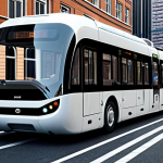Image 1 Prompt: Future of Ground Mobility in a Smart City**